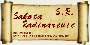 Šakota Radinarević vizit kartica